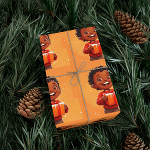 
                  
                    "Frosty Black Boy Joy" Gift Wrapping Paper
                  
                