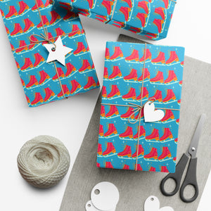 
                  
                    "Gliding Right Into Christmas" Gift Wrapping Paper
                  
                