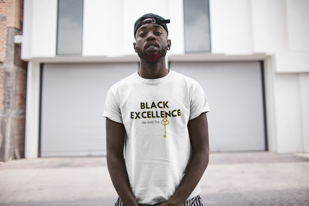 Black Excellence Short-Sleeve White Unisex T-Shirt