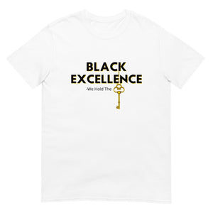 
                  
                    Black Excellence Short-Sleeve White Unisex T-Shirt
                  
                