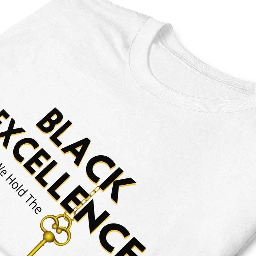 
                  
                    Black Excellence Short-Sleeve White Unisex T-Shirt
                  
                