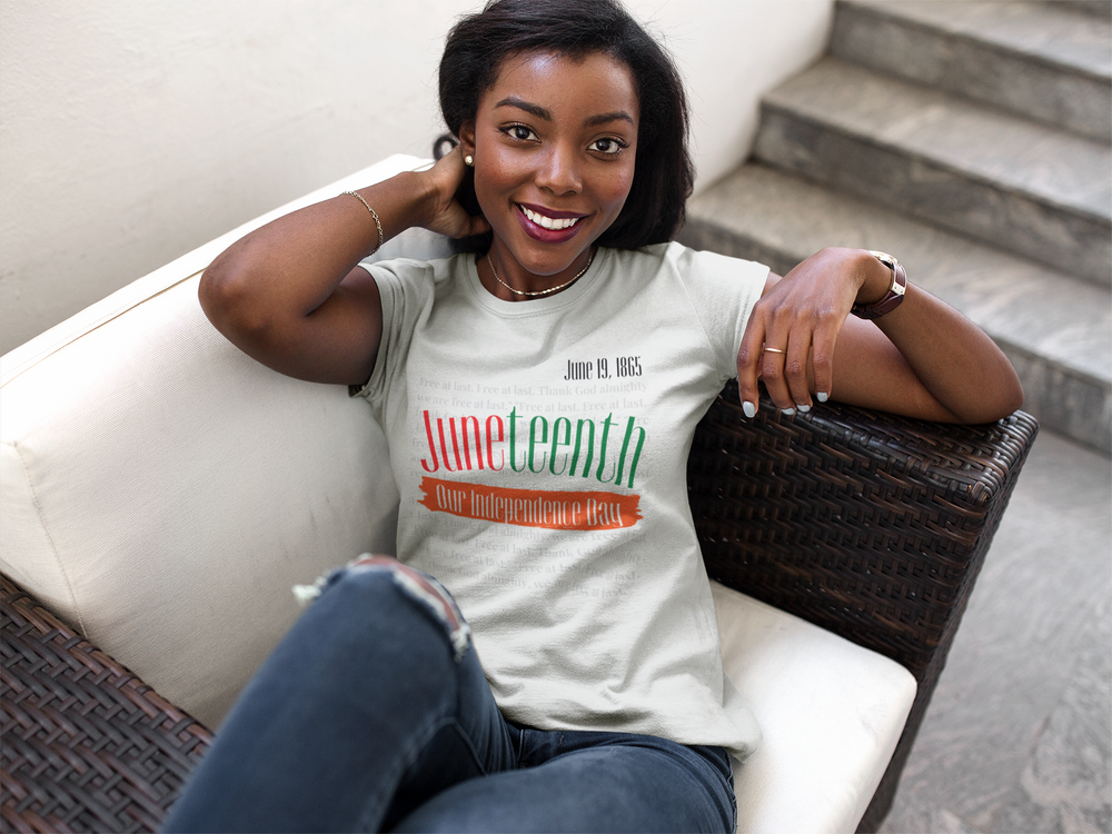 Juneteenth - White Unisex Crew Neck Tee